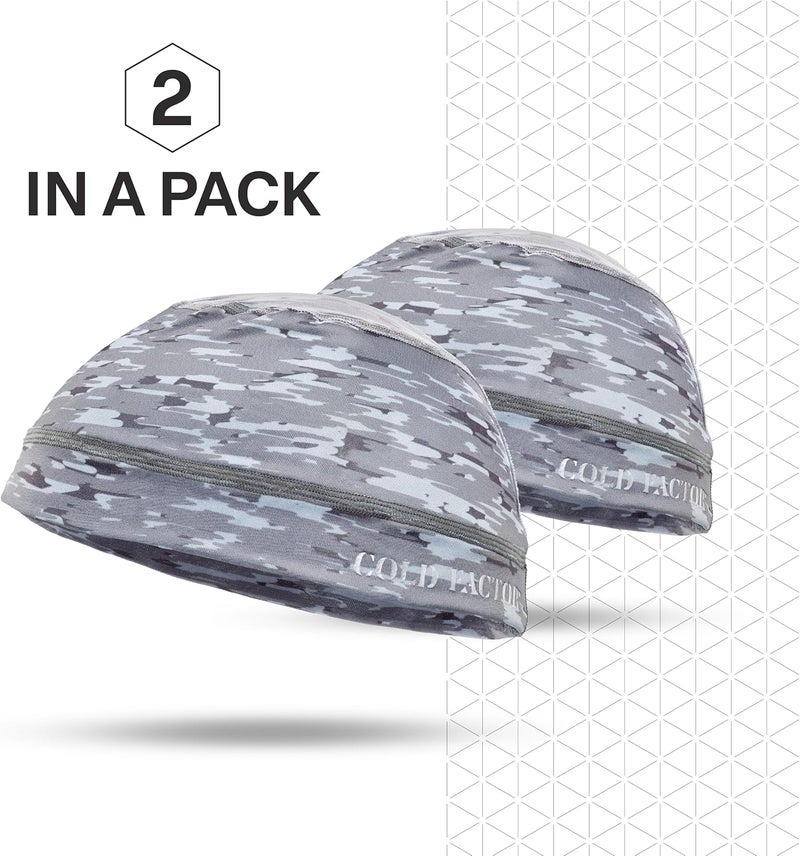 COLD FACTOR Instant Cooling Skull Cap & Helmet Liner 2 Pack|UPF 50+ Protection, Chemical-Free Evaporative Cooling Technology - Image 2